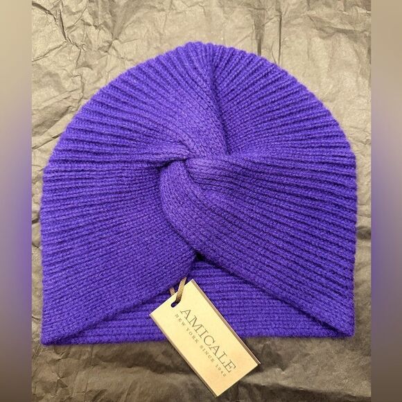 Amicale 100% Cashmere Turban - Purple